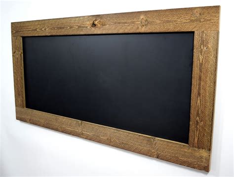 large chalkboard with wood frame